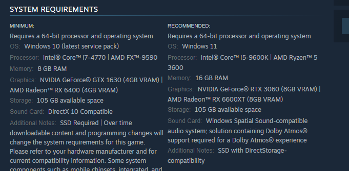 GTA 5 Enhanced hardware req